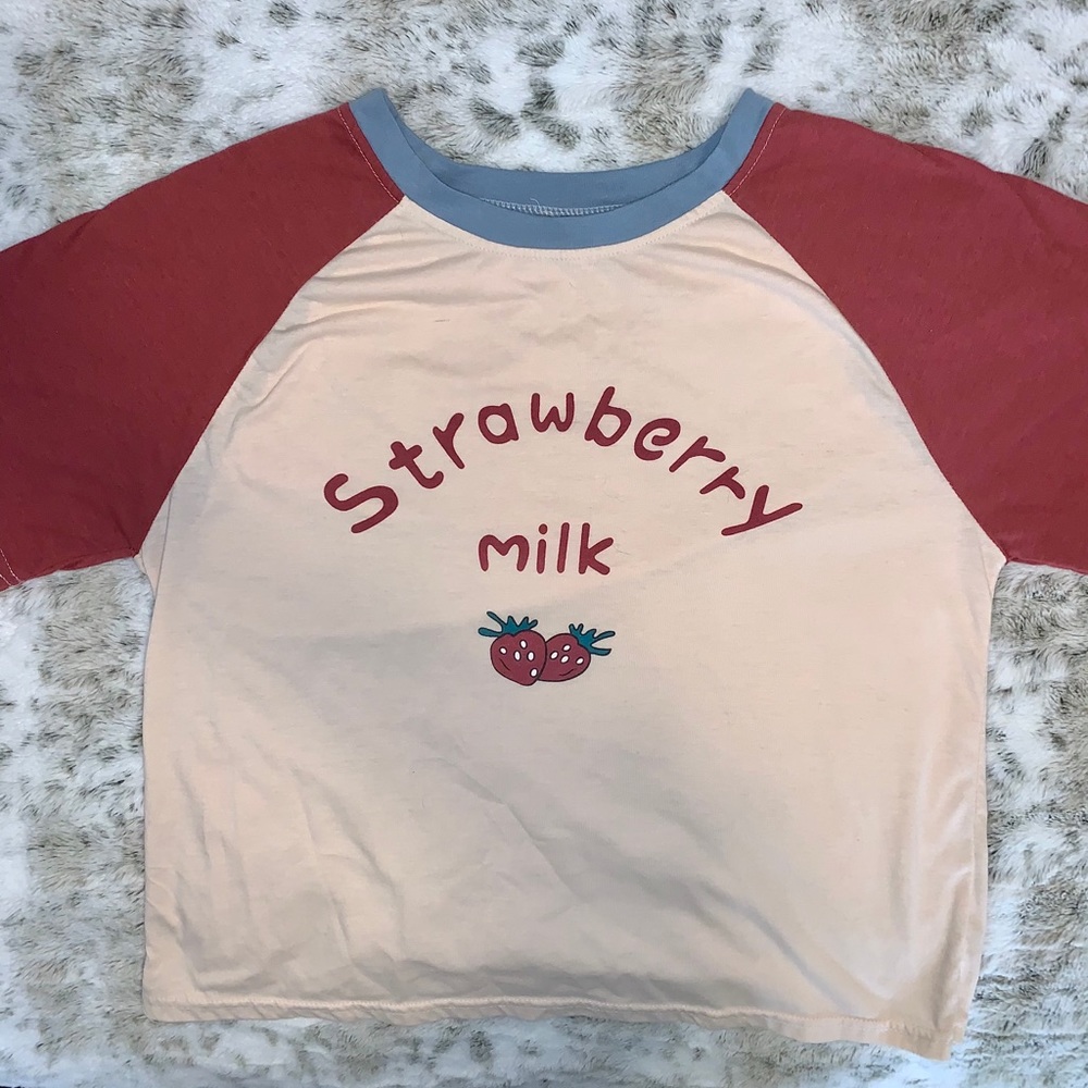 Strawberry milk t-shirt✨